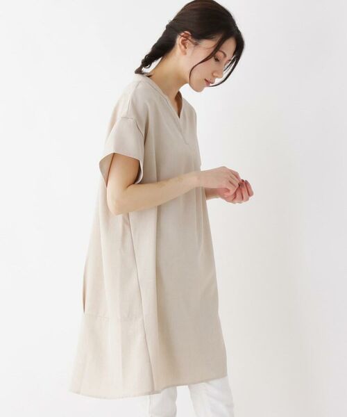 セール M Ll スキッパー半袖コクーンワンピース その他トップス Shoo La Rue シューラルー ファッション通販 タカシマヤファッションスクエア