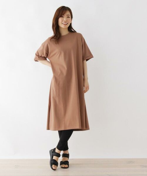 セール M Ll 接触冷感 アンチピリング サイドスリットロングワンピース ミニ丈 ひざ丈ワンピース Shoo La Rue シューラルー ファッション通販 タカシマヤファッションスクエア