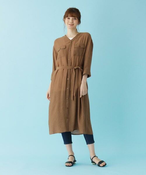 セール M 3l スラブシャツワンピース ミニ丈 ひざ丈ワンピース Shoo La Rue シューラルー ファッション通販 タカシマヤファッションスクエア