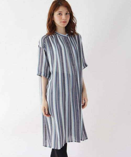 セール M Ll Aラインギャザーシャツワンピース ミニ丈 ひざ丈ワンピース Shoo La Rue シューラルー ファッション通販 タカシマヤファッションスクエア