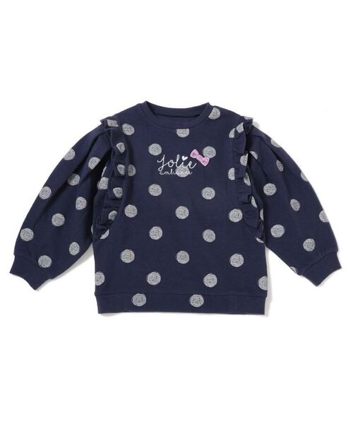 セール 80 1cm ふくれジャガードドットフリルプルオーバー スウェット Shoo La Rue シューラルー ファッション通販 タカシマヤファッションスクエア