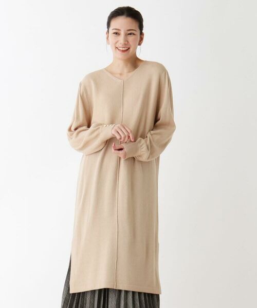 M Ll 洗濯機で洗えて毛玉になりにくい スリットニットワンピース ミニ丈 ひざ丈ワンピース Shoo La Rue シューラルー ファッション通販 タカシマヤファッションスクエア