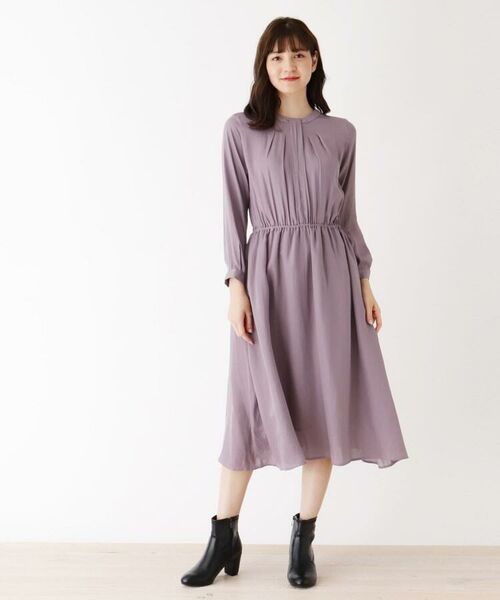 セール ボウタイ風フロントタックワンピース ミニ丈 ひざ丈ワンピース Shoo La Rue シューラルー ファッション通販 タカシマヤファッションスクエア