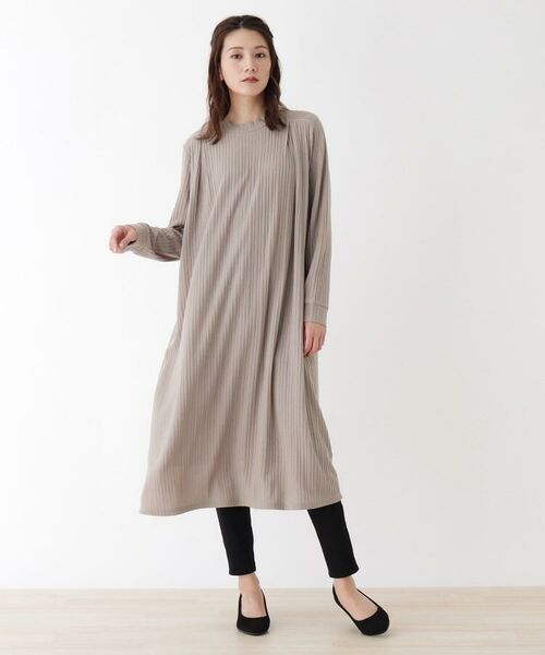 M L リブカットフレアニットワンピース ミニ丈 ひざ丈ワンピース Shoo La Rue シューラルー ファッション通販 タカシマヤファッションスクエア