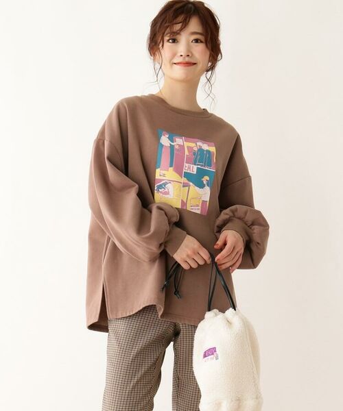 セール S L ボアbag付きイラストプルオーバー パーカー Shoo La Rue シューラルー ファッション通販 タカシマヤファッションスクエア