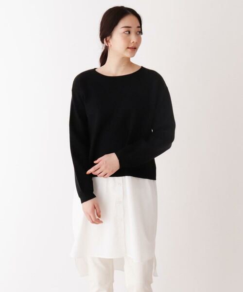 レイヤード風ニットベスト シャツワンピース ミニ丈 ひざ丈ワンピース Shoo La Rue シューラルー ファッション通販 タカシマヤファッションスクエア