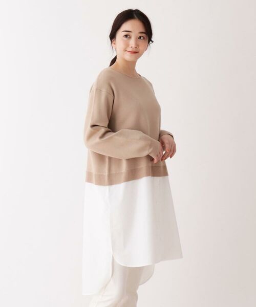 レイヤード風ニットベスト シャツワンピース ミニ丈 ひざ丈ワンピース Shoo La Rue シューラルー ファッション通販 タカシマヤファッションスクエア