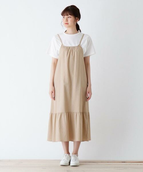 S L 麻調キャミワンピースセット ロング マキシ丈ワンピース Shoo La Rue シューラルー ファッション通販 タカシマヤファッションスクエア