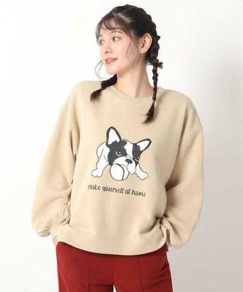 セール S L ワイドシルエットアニマルプルオーバー スウェット Shoo La Rue シューラルー ファッション通販 タカシマヤファッションスクエア