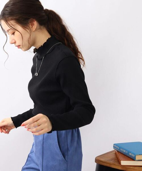 フェミニンにも、レイヤードにも活躍！】リブハイネック メロートップス （カットソー）｜SHOO・LA・RUE / シューラルー ファッション通販  タカシマヤファッションスクエア