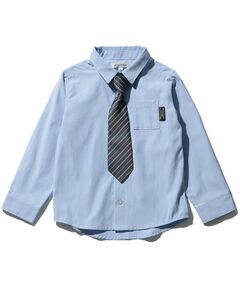 【110-140cm/プチセレ】ネクタイ付きシャツ
