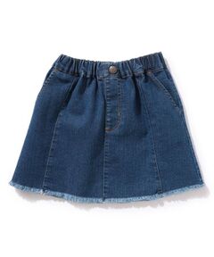 【110-140cm】軽量デニム台形スカート