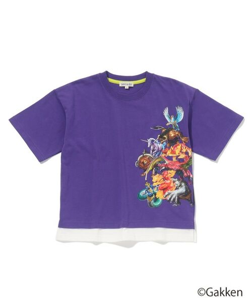 セール】 【最強王図鑑×SHOO・LA・RUE】裾レイヤードTシャツ （Tシャツ