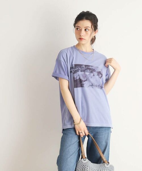 SHOO・LA・RUE / シューラルー Tシャツ | 【ワンテクデザインで差をつける】チュールフォトプリントTシャツ | 詳細16