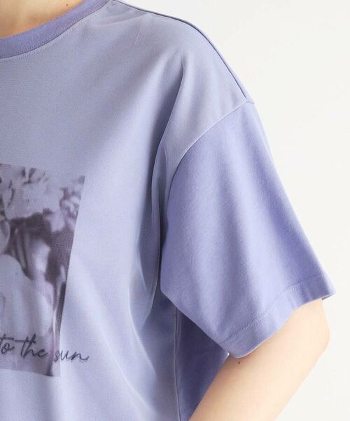 SHOO・LA・RUE / シューラルー Tシャツ | 【ワンテクデザインで差をつける】チュールフォトプリントTシャツ | 詳細24