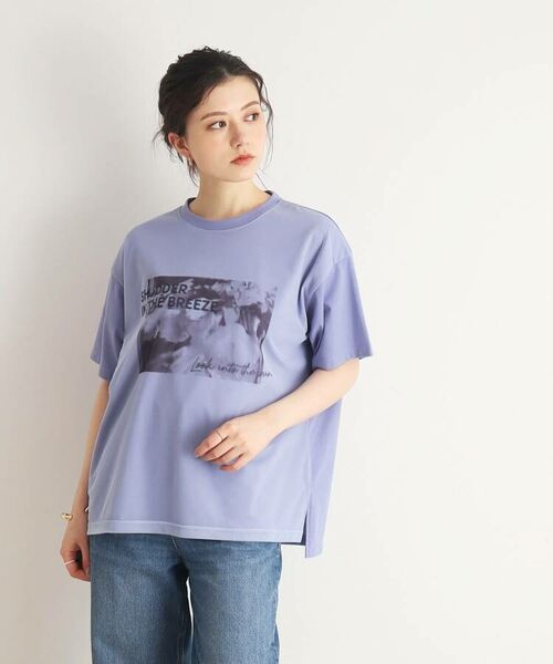 SHOO・LA・RUE / シューラルー Tシャツ | 【ワンテクデザインで差をつける】チュールフォトプリントTシャツ | 詳細26