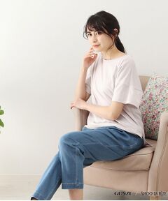 【GUNZE】睡眠専用Tシャツ「寝るT」sweet　label（半袖）