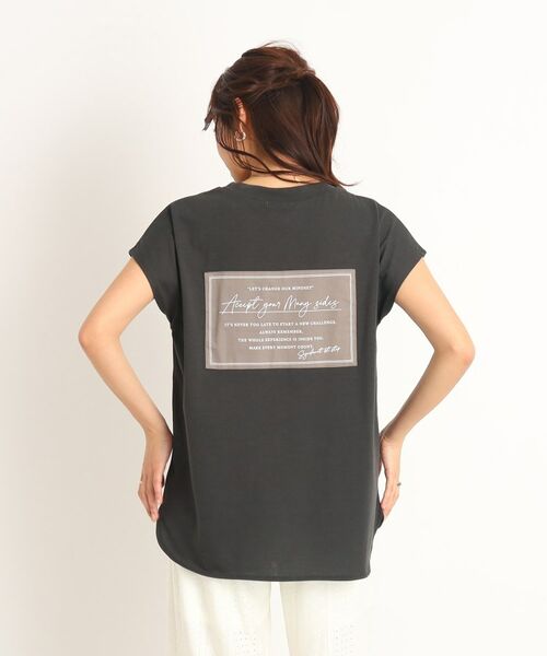 SHOO・LA・RUE / シューラルー Tシャツ | 【遊び心あるバックデザイン】フレンチスリ-ブTシャツ | 詳細12