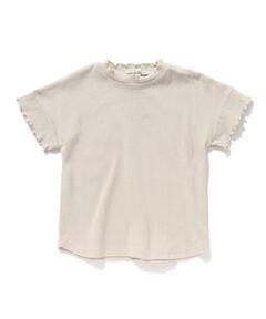 【110-140cm】メロー使いリブTシャツ