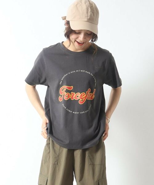 SHOO・LA・RUE / シューラルー Tシャツ | 【接触冷感/プチプラ】大人のアクティブコーデに！ ベーシックプリント アソートTシャツ | 詳細14