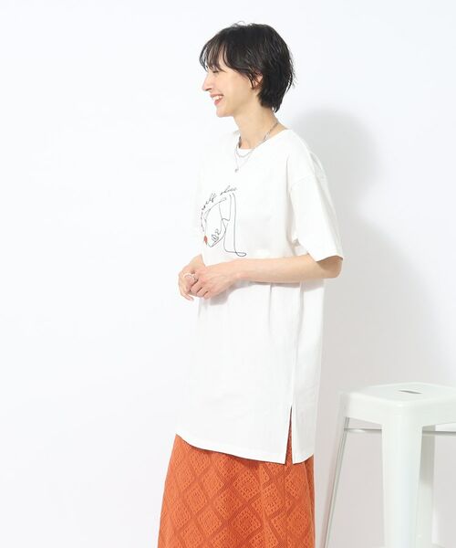 SHOO・LA・RUE / シューラルー ワンピース | 【体型カバーも◎】刺繍アソート Tシャツ | 詳細5