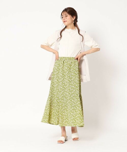 SHOO・LA・RUE / シューラルー スカート | 女性らしさが光る　フラワープリント マーメイドスカート | 詳細1