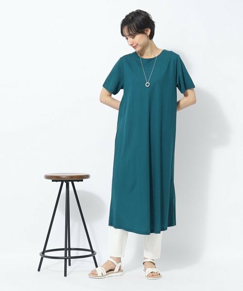 SHOO・LA・RUE / シューラルー ロング・マキシ丈ワンピース | 【1枚着でも】体型カバーも叶う AラインTシャツワンピース | 詳細7