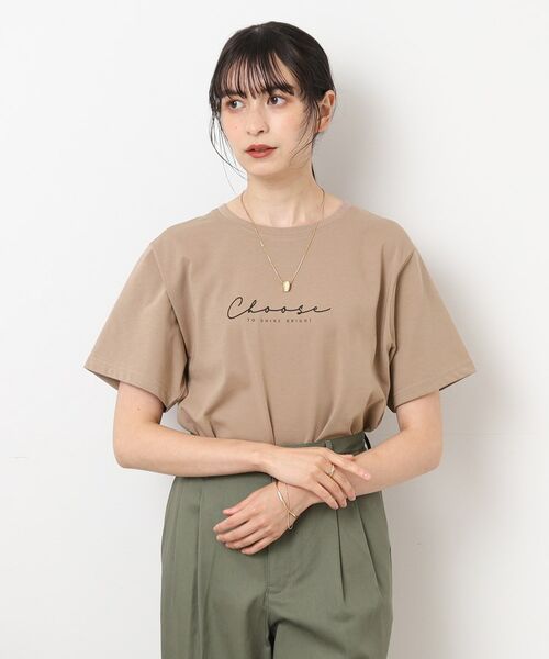 SHOO・LA・RUE / シューラルー Tシャツ | 大人の華奢ロゴ　シンプルTシャツ | 詳細15