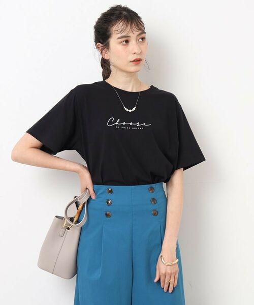 SHOO・LA・RUE / シューラルー Tシャツ | 大人の華奢ロゴ　シンプルTシャツ | 詳細9