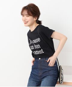 【USAコットン】 こなれ見え 袖ロ-ルアップTシャツ