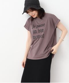 【USAコットン】 こなれ見え 袖ロ-ルアップTシャツ