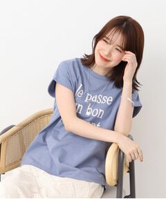 【USAコットン】 こなれ見え 袖ロ-ルアップTシャツ