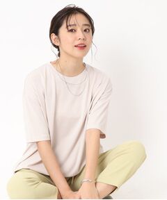 【接触冷感】ナチュラルに体型カバー叶う コクーンTシャツ