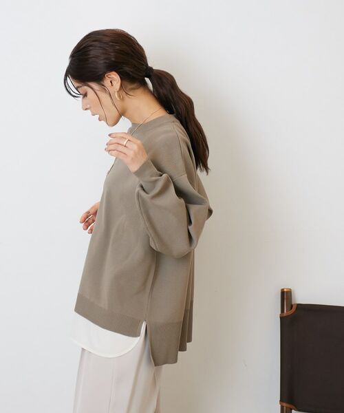 SHOO・LA・RUE / シューラルー ニット・セーター | 気軽にさらりと着たい スポンディッシュ 裾レイヤード風ニット | 詳細18