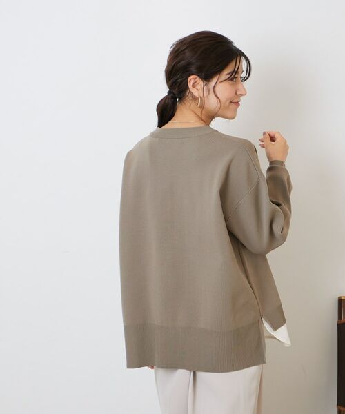 SHOO・LA・RUE / シューラルー ニット・セーター | 気軽にさらりと着たい スポンディッシュ 裾レイヤード風ニット | 詳細19