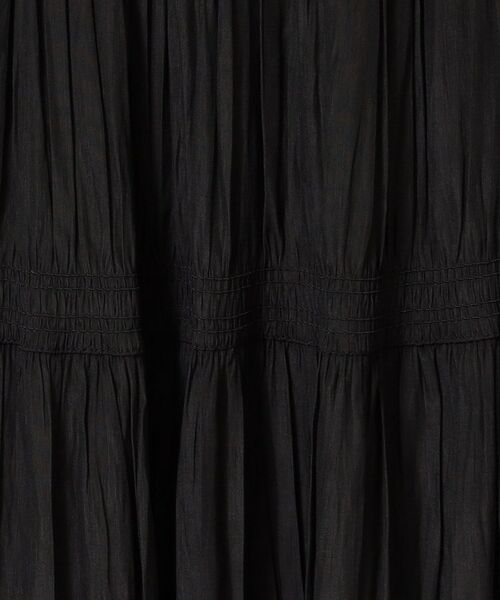 SHOO・LA・RUE / シューラルー ロング・マキシ丈スカート | 楽に高見え シャーリング サテンスカート | 詳細21