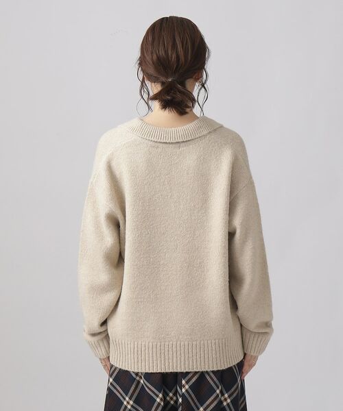 SHOO・LA・RUE / シューラルー ニット・セーター | すっきり見え 衿付き ふわふわ ゆったりニット | 詳細18
