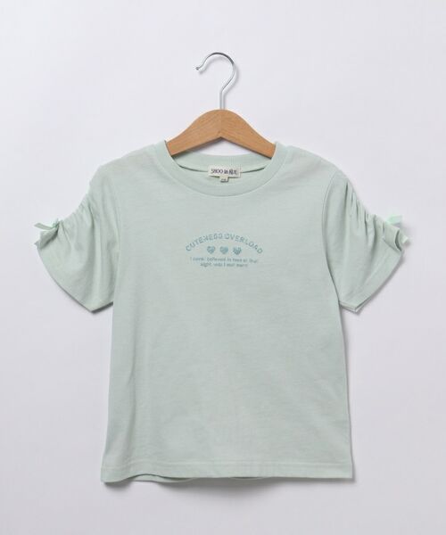SHOO・LA・RUE / シューラルー Tシャツ | 【110-140cm】ギャザー袖ラメプリントTシャツ | 詳細4