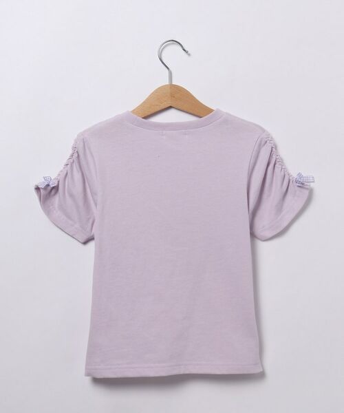 SHOO・LA・RUE / シューラルー Tシャツ | 【110-140cm】ギャザー袖ラメプリントTシャツ | 詳細6