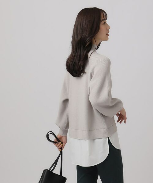 SHOO・LA・RUE / シューラルー ニット・セーター | レイヤードスタイルが一枚で叶う　裾ドッキングニット | 詳細5