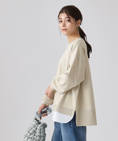 SHOO・LA・RUE / シューラルー ニット・セーター | 一枚で簡単こなれ見え スポンディッシュ 裾レイヤード風ニット | 詳細10