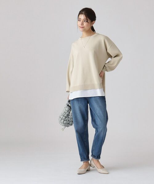 SHOO・LA・RUE / シューラルー ニット・セーター | 一枚で簡単こなれ見え スポンディッシュ 裾レイヤード風ニット | 詳細11