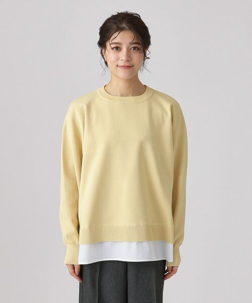 SHOO・LA・RUE / シューラルー ニット・セーター | 一枚で簡単こなれ見え スポンディッシュ 裾レイヤード風ニット | 詳細21