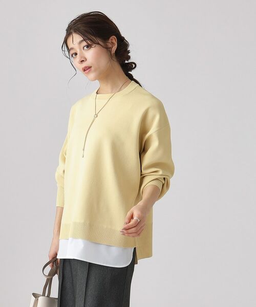 SHOO・LA・RUE / シューラルー ニット・セーター | 一枚で簡単こなれ見え スポンディッシュ 裾レイヤード風ニット | 詳細5