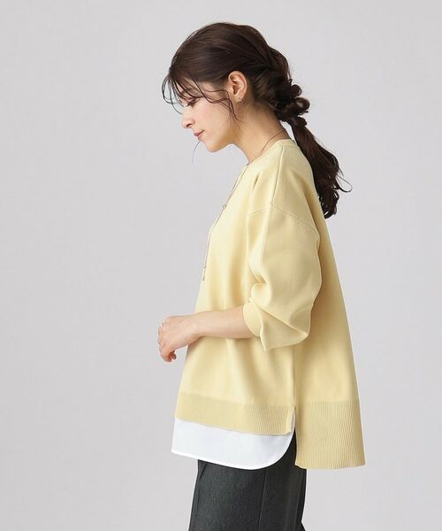 SHOO・LA・RUE / シューラルー ニット・セーター | 一枚で簡単こなれ見え スポンディッシュ 裾レイヤード風ニット | 詳細6