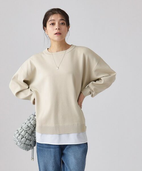 SHOO・LA・RUE / シューラルー ニット・セーター | 一枚で簡単こなれ見え スポンディッシュ 裾レイヤード風ニット | 詳細9
