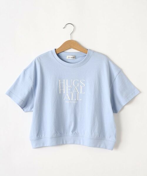 SHOO・LA・RUE / シューラルー Tシャツ | 【110-140cm/リンク】グラフィック裾リブ半袖T | 詳細1