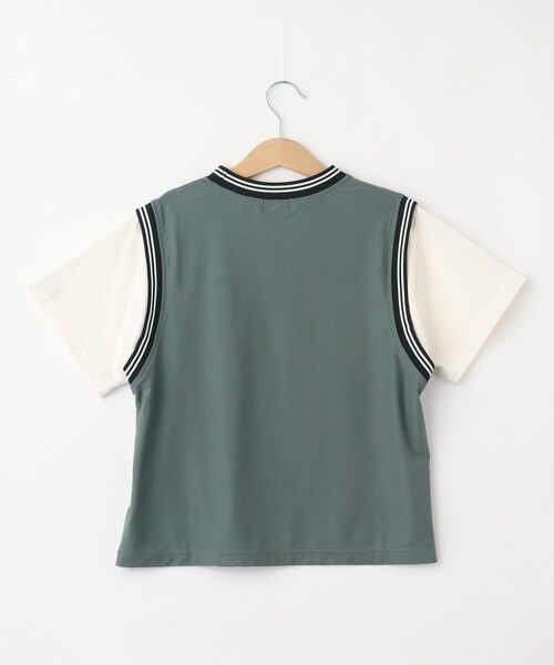 SHOO・LA・RUE / シューラルー Tシャツ | 【110-140cm】ユニフォーム風レイヤードTシャツ | 詳細5