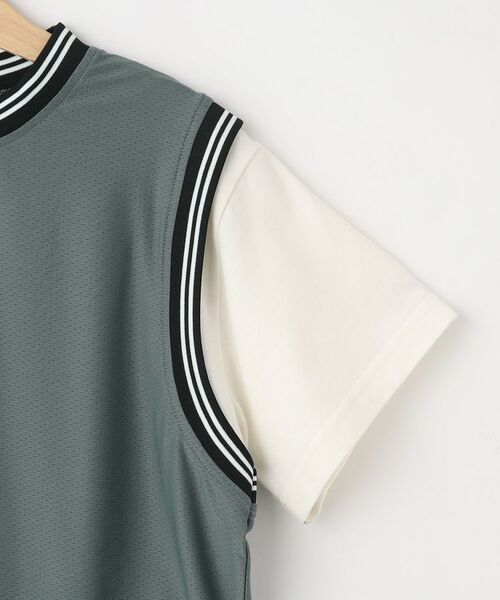 SHOO・LA・RUE / シューラルー Tシャツ | 【110-140cm】ユニフォーム風レイヤードTシャツ | 詳細7