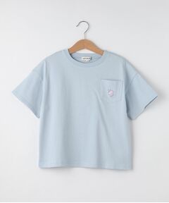 【110-140cm】ポケット刺繍Tシャツ